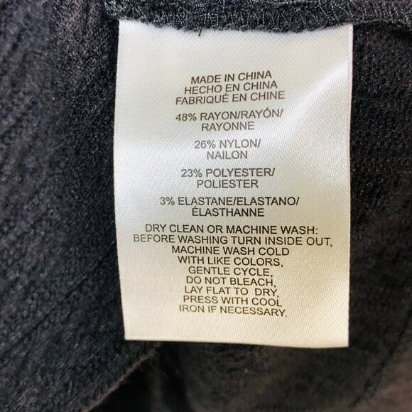 Jones New York Black Delicate Cable Knit Funnel Neck Knit Sweater Size M NWOT - Picture 5 of 7